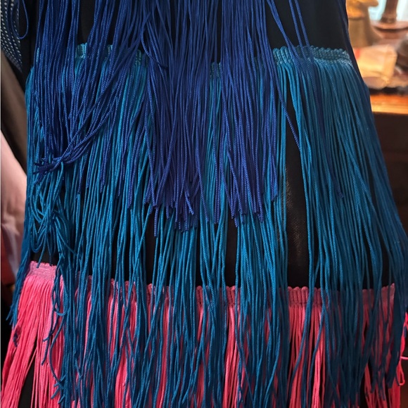 No 1 Los Angeles Size Small Women’s Fringed Backless Costume Tie Neck An… - Picture 2 of 8